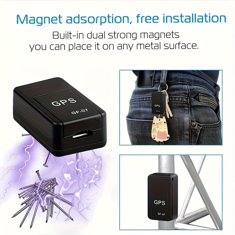 mini magnetic gps   - portable usb rechargeable,   coverage gps   for cars, pets and smartphone applications, long-lasting   for road trips and outdoor activities, travel accessories, user- , long-lasting battery details 8