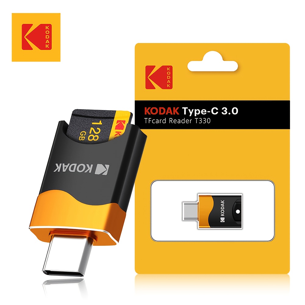 TEMU Kodak Micro Sd Card Reader Type-c - Suitable For Sd//sdxc, Compatible For Up To 2tb, Read/write For Smartphones, Tablets, Cameras, Laptops, Pcs