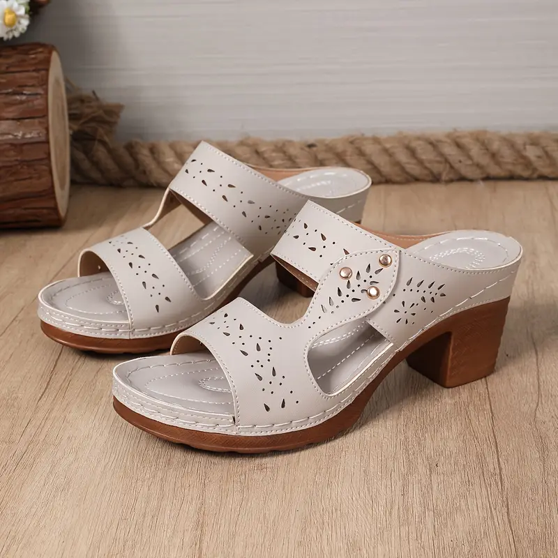 womens summer adjustable ankle strap wedge sandals comfortable non slip thick sole casual shoes with breathable details open toe design vacation slides strappy sandals with metal embellishments hand stitched fashionably minimalist elegant lightweight slip ons high quality platform wedges Product details 1
