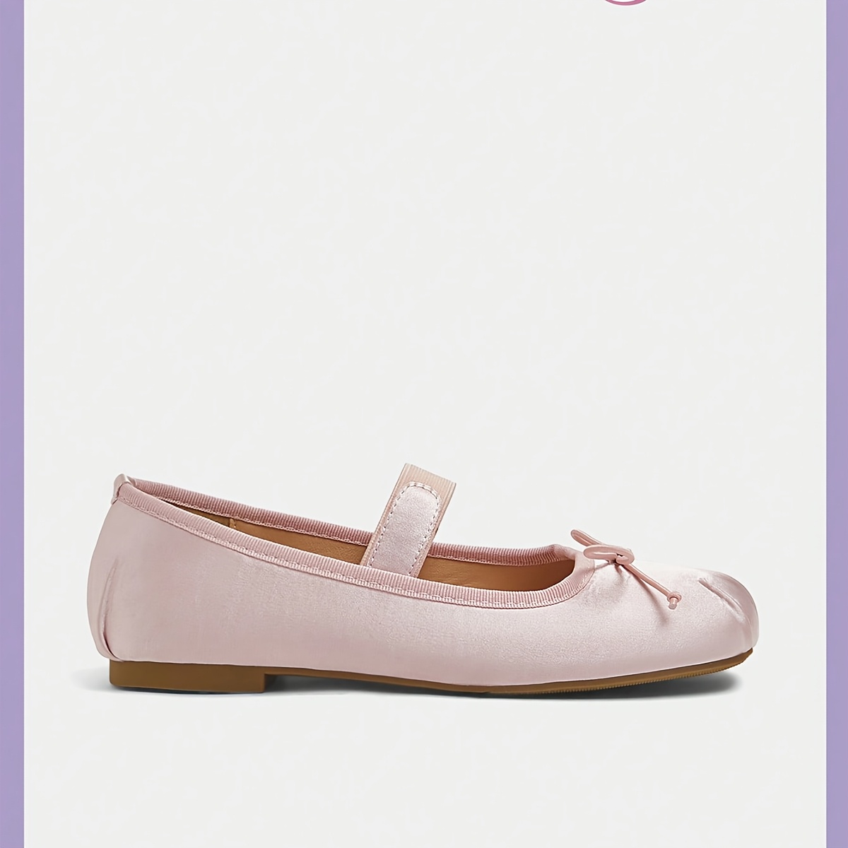 1 pair womens pink ballet flats bow detail - Temu