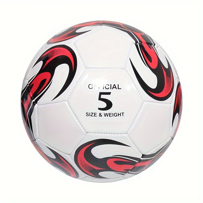 

Size 5 Durable Pvc Soccer Ball - Machine Stitched, Explosion-proof For Training & Competition, Suitable For Ages 14+