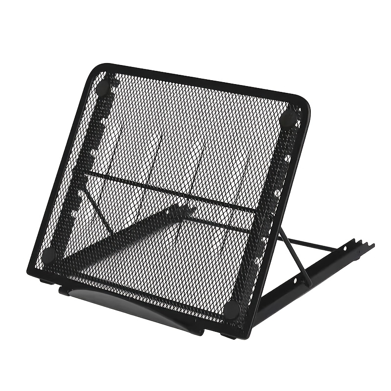 TEMU Professional Diamond Painting Stand, With An Adjustable Metal Notebook Stand And A Foldable Light Box System—hexagonal Non-slip Tablet Stand,