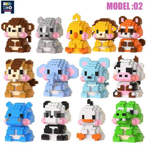 juego de 12 tipos de animales, mini bloques de construcción de animales adorables, , , elefante, tigre y regalos de vacaciones, decoración , halloween, navidad, acción de , regalos de vacaciones
