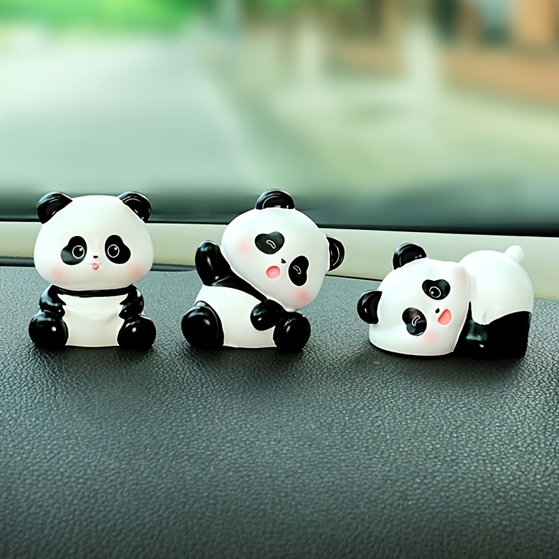 8 Pezzi Ornamento Mini Panda Per Cruscotto Auto - Temu Italy
