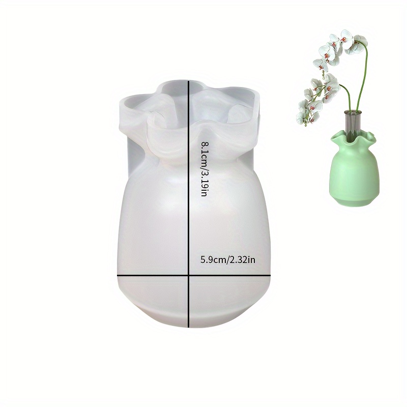 Image of A Mini Vase Silicone Mold, Easy Vase Mold, Candlestick Mold, Plaster Mold, Round Mouth Candlestick Making, Plaster Resin Flower Pot, Home Decoration (4 Styles From)