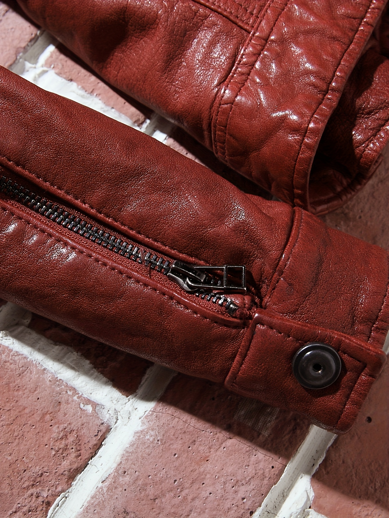 jacket in pelle vintage stile Temu Italy