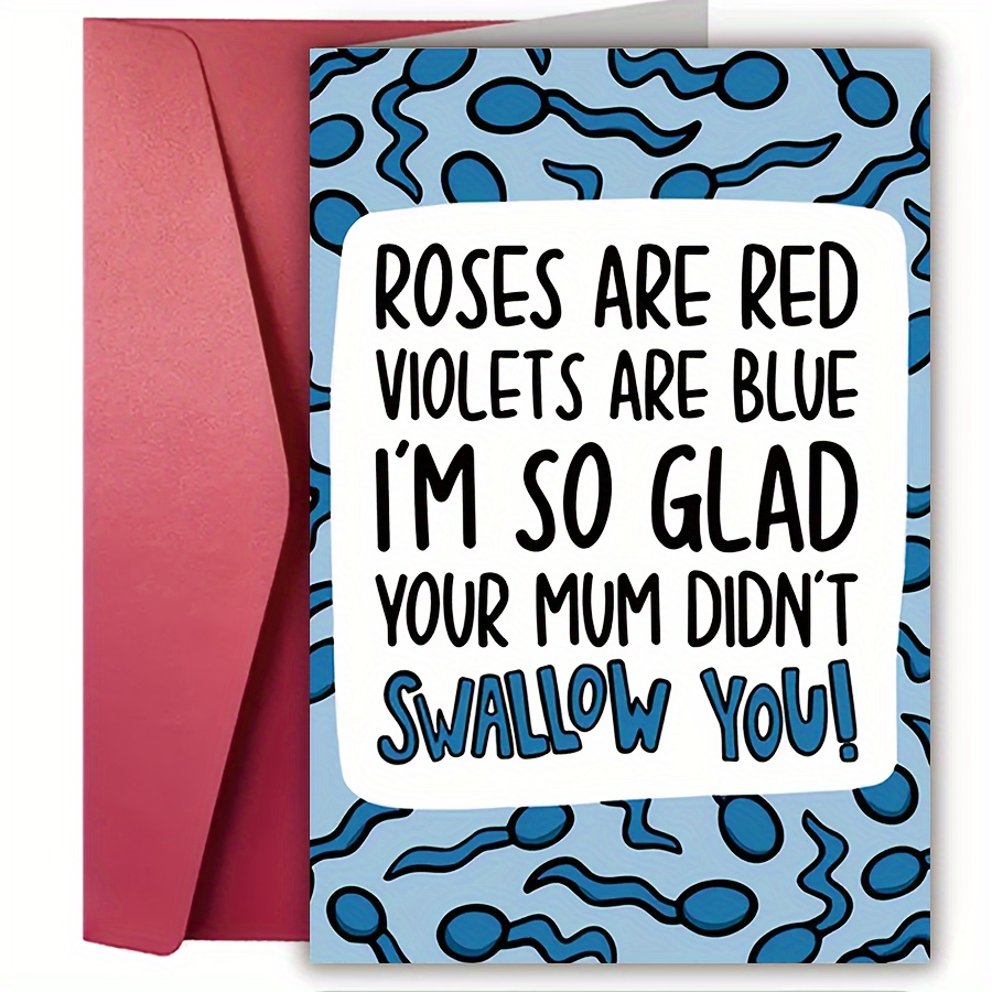 

Hilarious 'rude ' Birthday Card - Perfect For Men, Women, Couples - Ideal For Anniversaries & Valentine's Day