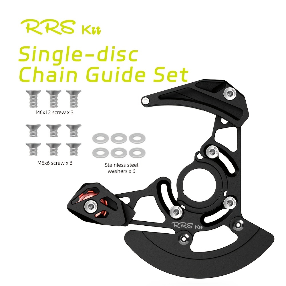 Rrskit Mountain Bike Single Disc Chain Guide Dh Soft Tail Chain Protector 32t-38t Toothed Disc Iscg03/05