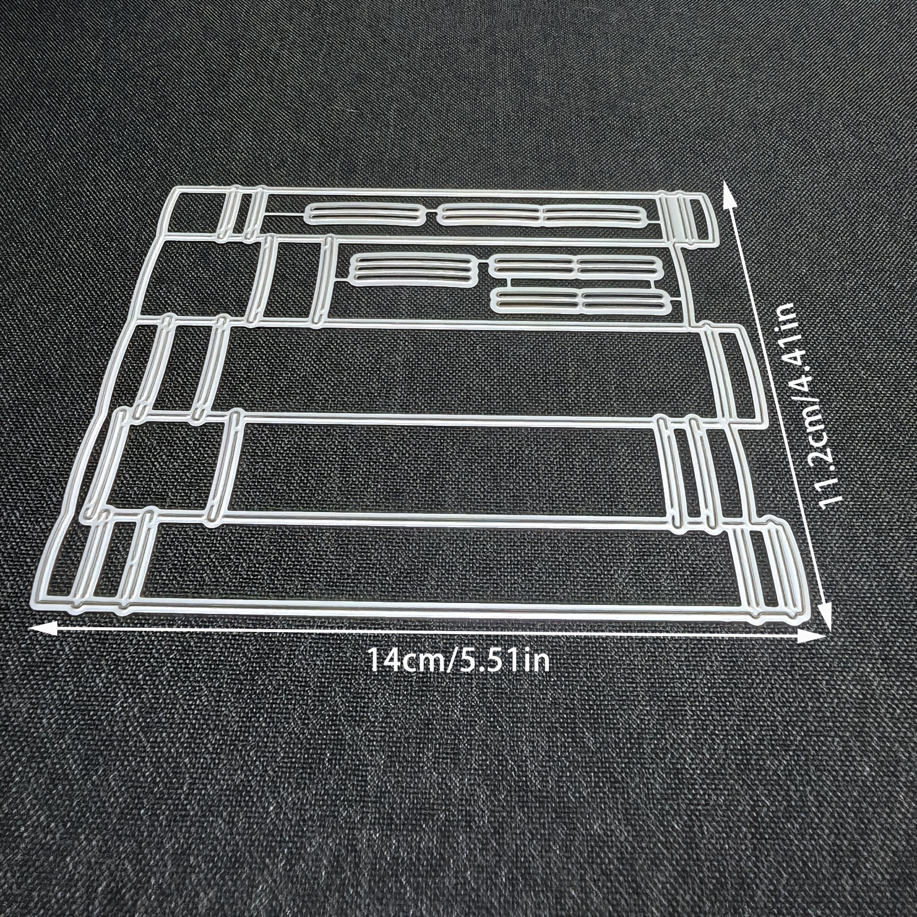 1pc Outer Book Frame Metal Cutting Die, Diy Embossing Template, Handmade Greeting Card Making Metal Die Cutting, Gift Card Making Tool.