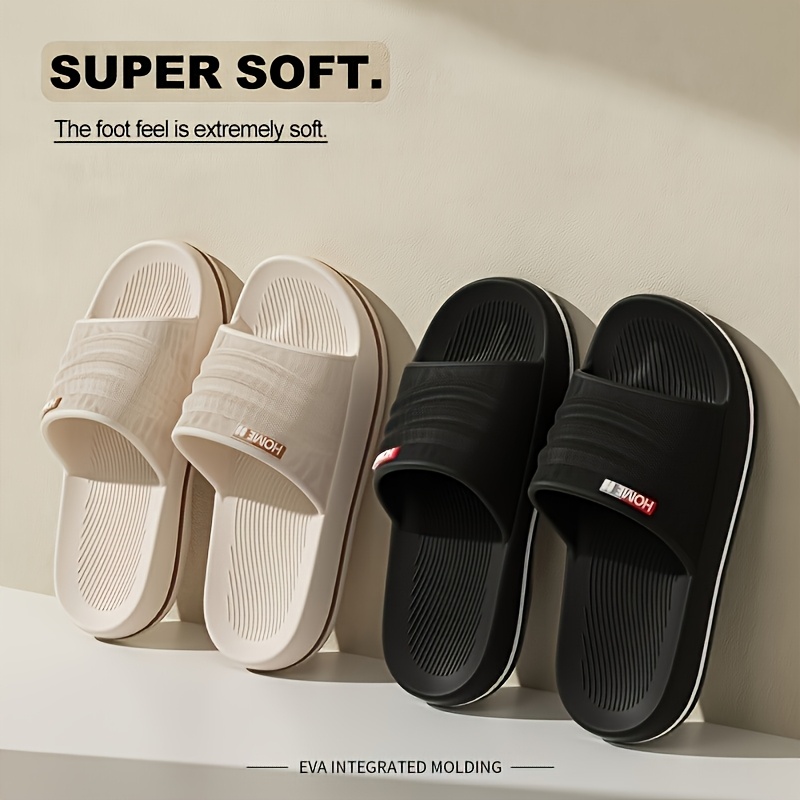 womens eva slide sandals comfortable non slip thick sole open toe for indoor outdoor use   textured design   shower beach and casual wear shower shoes slipon footwear durable traction footwear Product details 4