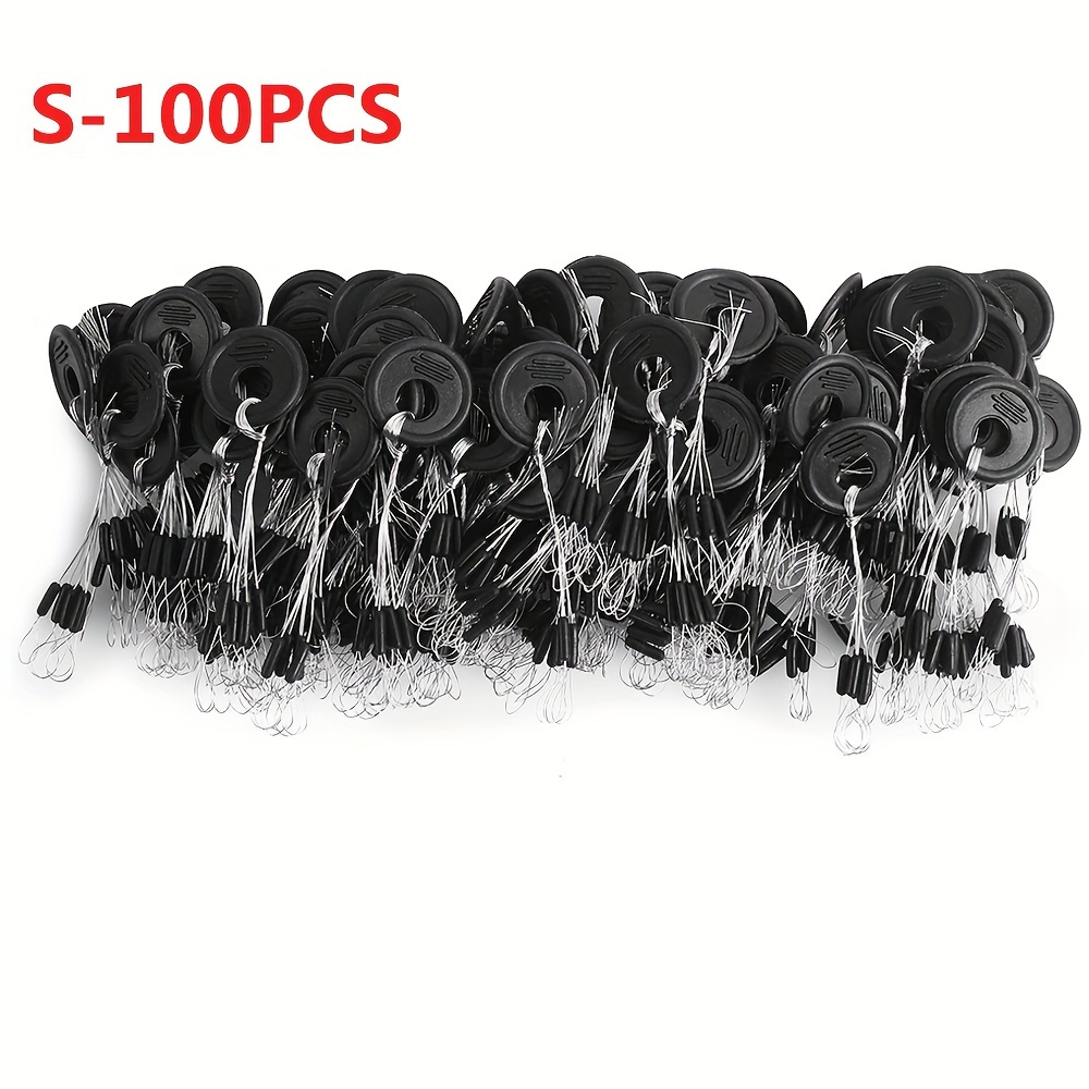 Haowul 600 Pièces/100 Sets De Perles Flotteur Pour Pêche – 6 En 1, Anneau Métallique, Mousse EPC 13mm