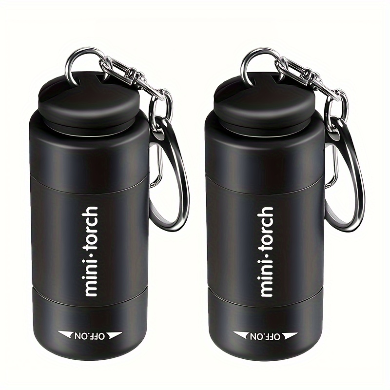 Image of 2pcs Usb Rechargeable Led Multifunctional Portable Mini Flashlight For Home Use