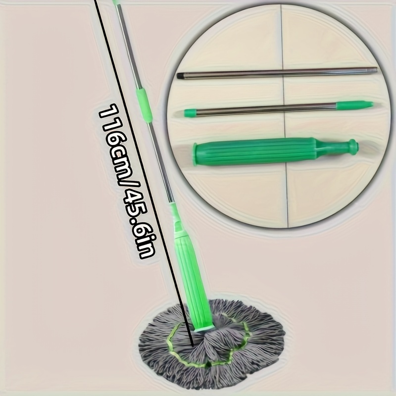rotating mop for home and dorm use - multifunctional 360° rotating floor cleaner with durable plastic/metal handle, washable reusable mop head - no electricity needed, perfect gift for holidays like weddings, back-to- , christmas,  ., stylish design, best for christmas details 10