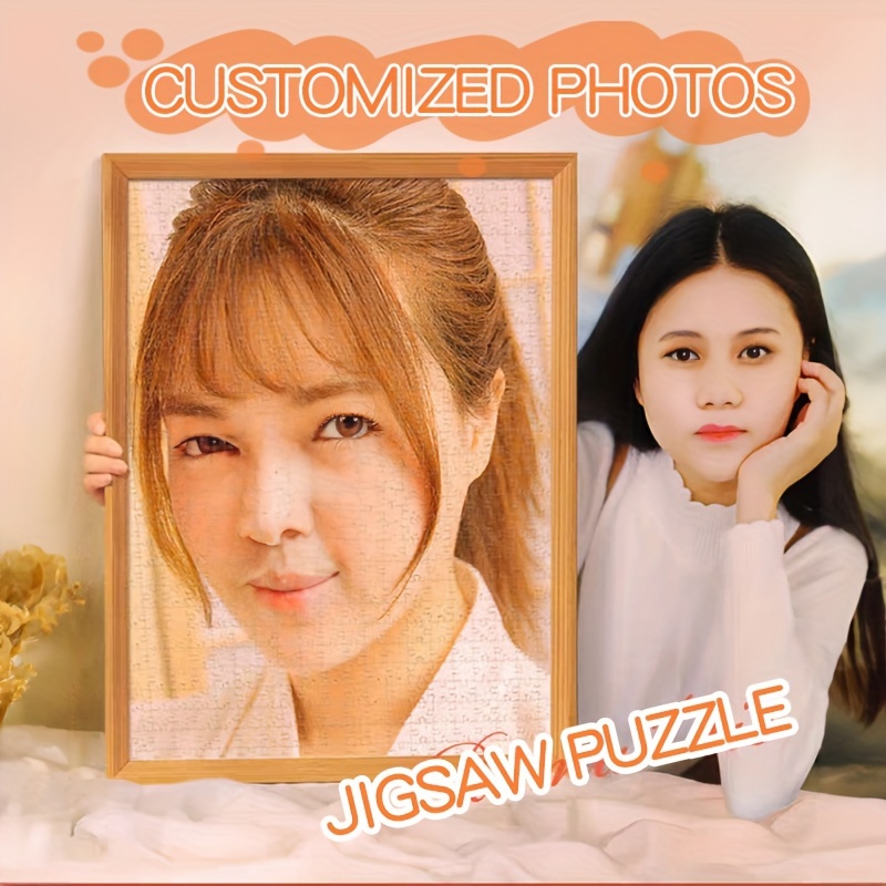 customized puzzle photo frame personalized gift for     high definition printing wooden frame suitable   14 and up details 0