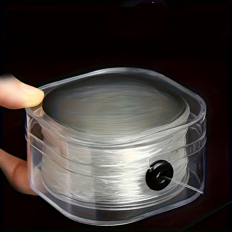 TEMU Of Clear Elastic Cord, Suitable For Jewelry Stretch Bead Stringing Diy Bracelets And Necklaces Craft Thread, Transparent Hand-knitted Beading Supplies Material