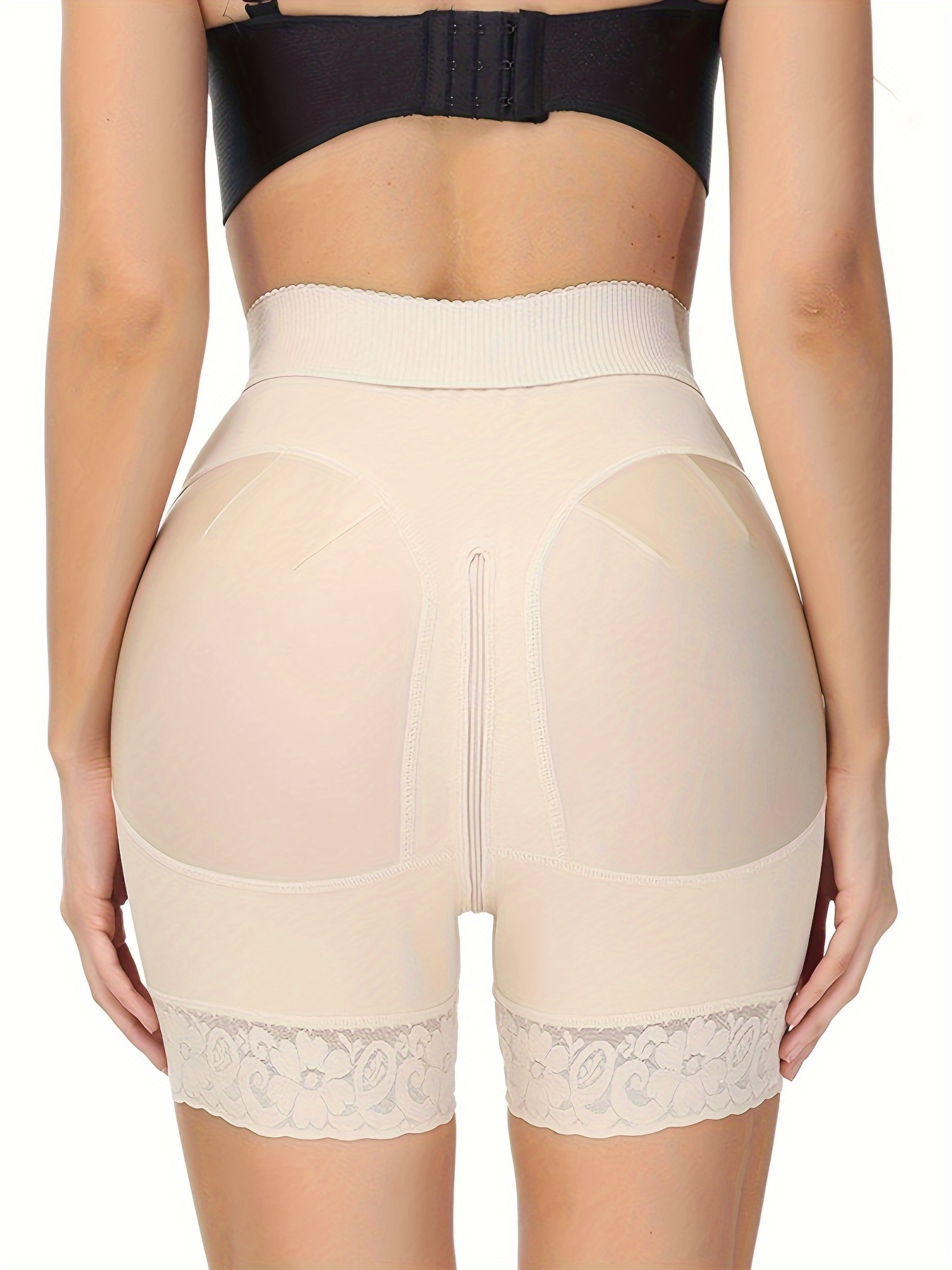 Solid Slip High Waist Shaping Shorts Comfy Breathable Tummy - Temu