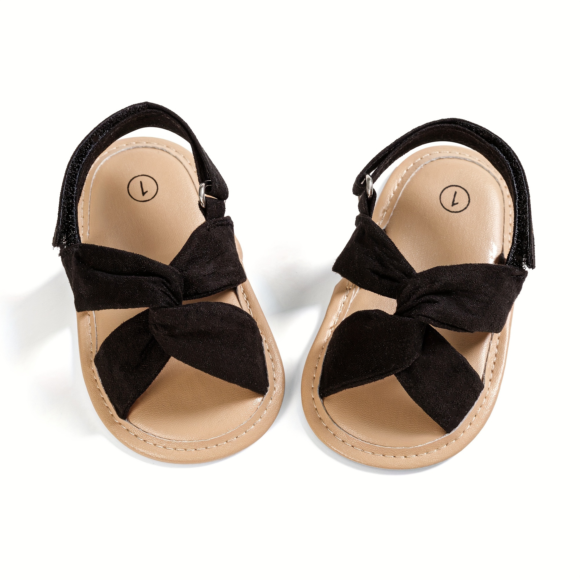 Casual Solid Color Open Toe Sandals For Baby Girls, Breathable Lightweight Walking Shoes For Spring And Summer