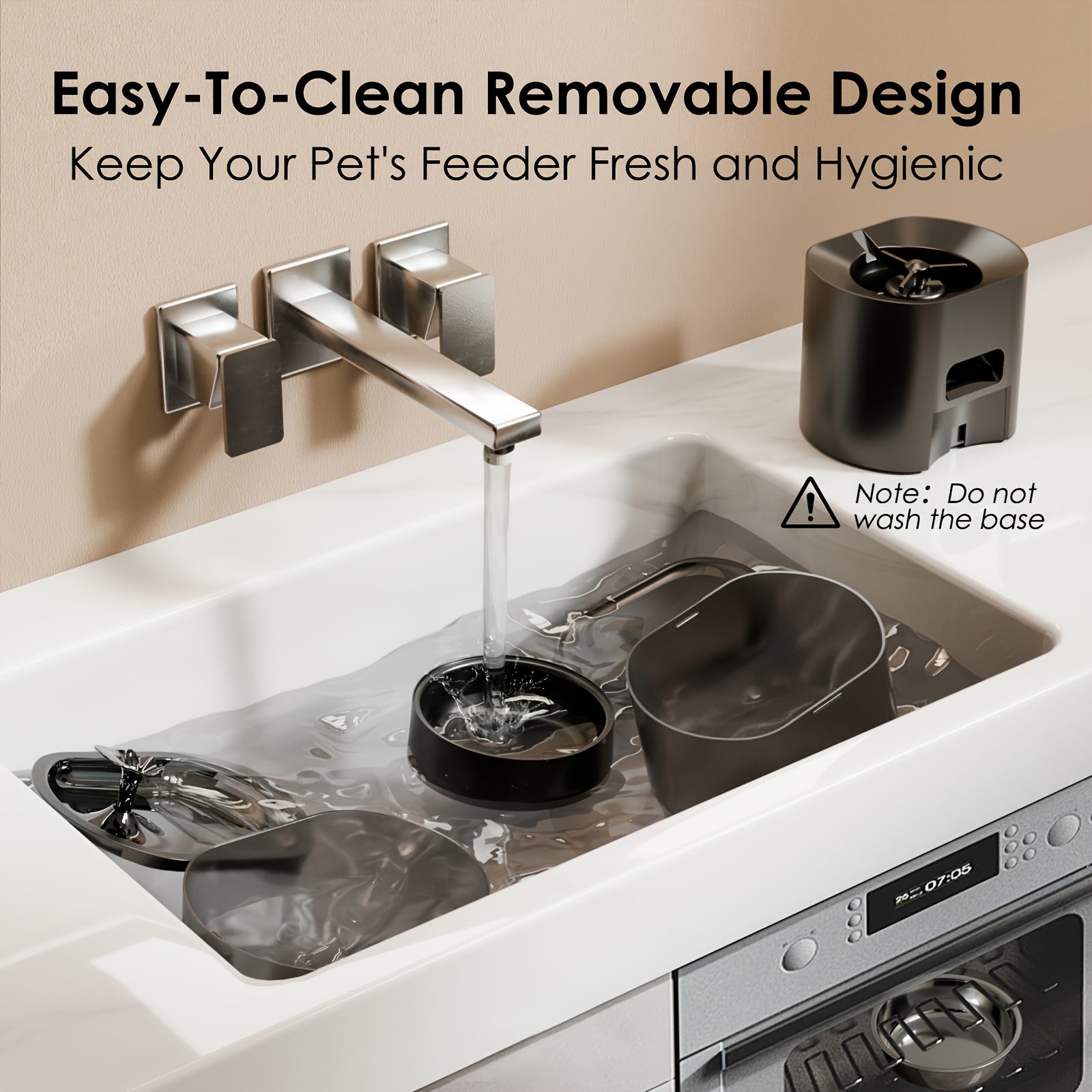 3l large capacity wi fi remote automatic cat feeder 2 5l wireless automatic dog drinking   with filter quiet   feeder and   system 6