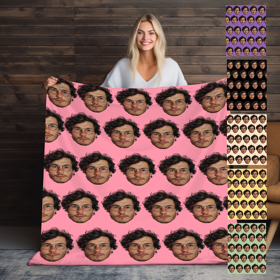 

1pc Blanket Personalized Blanket Blanket Flannel Sofa Blanket Tv Blanket