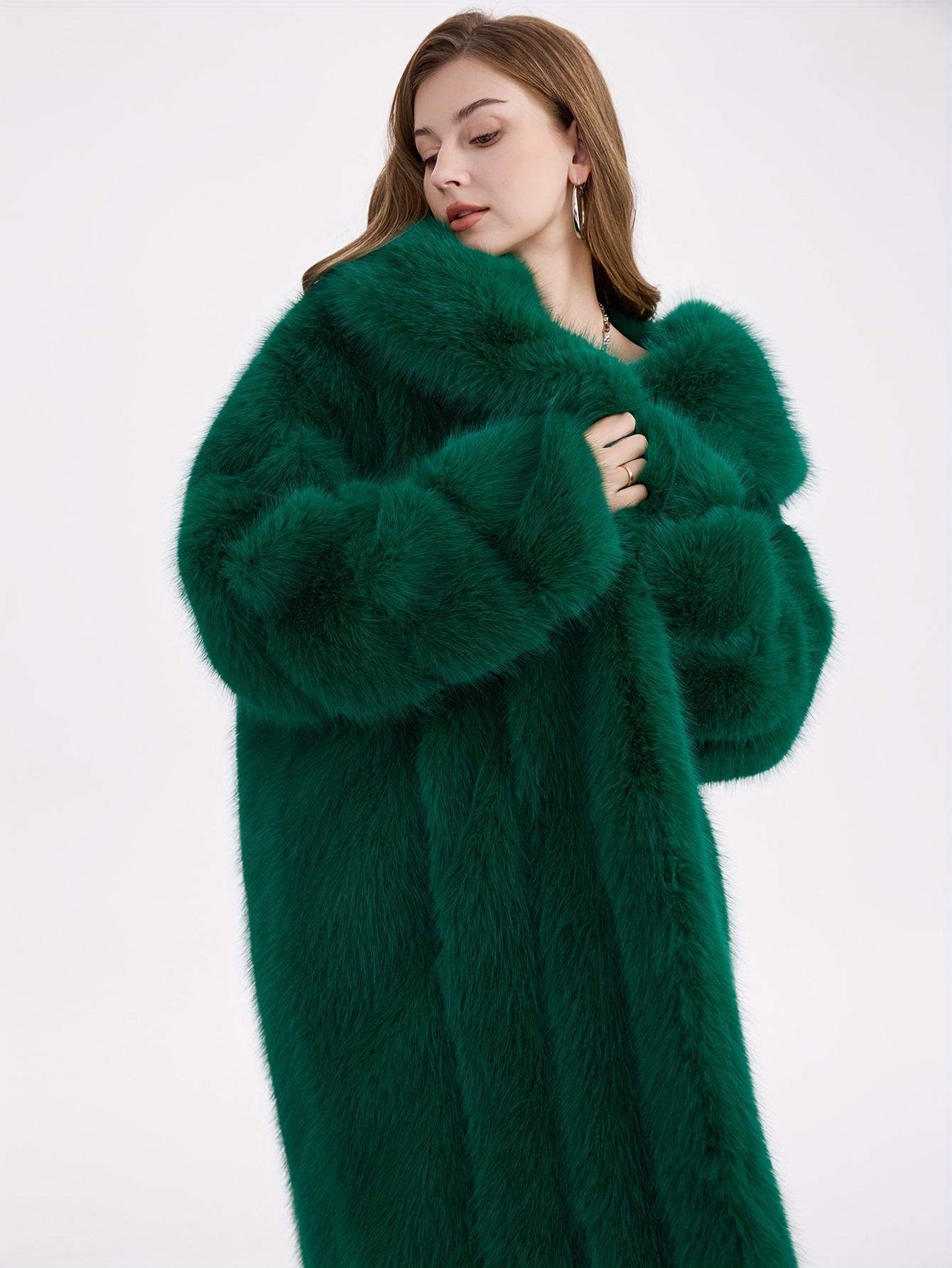 Womens Coats Ted Baker Fur Coats Clearance Faux Fur Coat Emerald