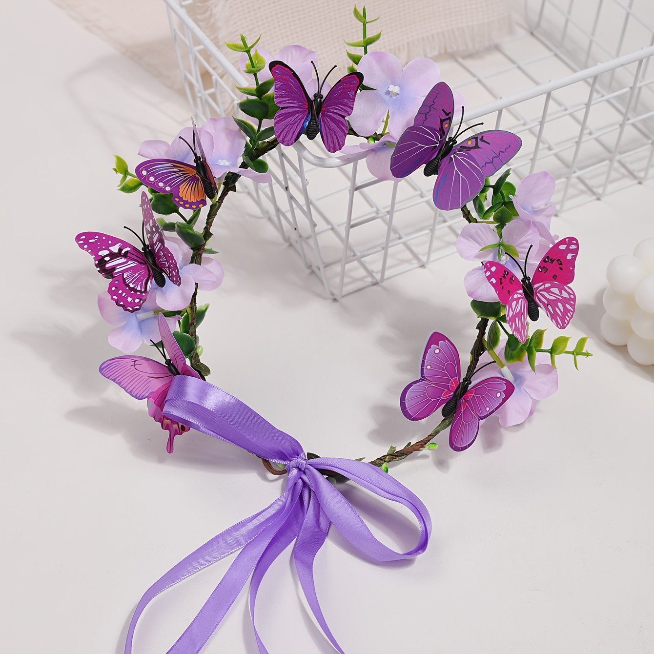 TEMU 1pc Wreath Spring And Summer Wreath Accessories Stage Performance Headwear Wreath Headwear