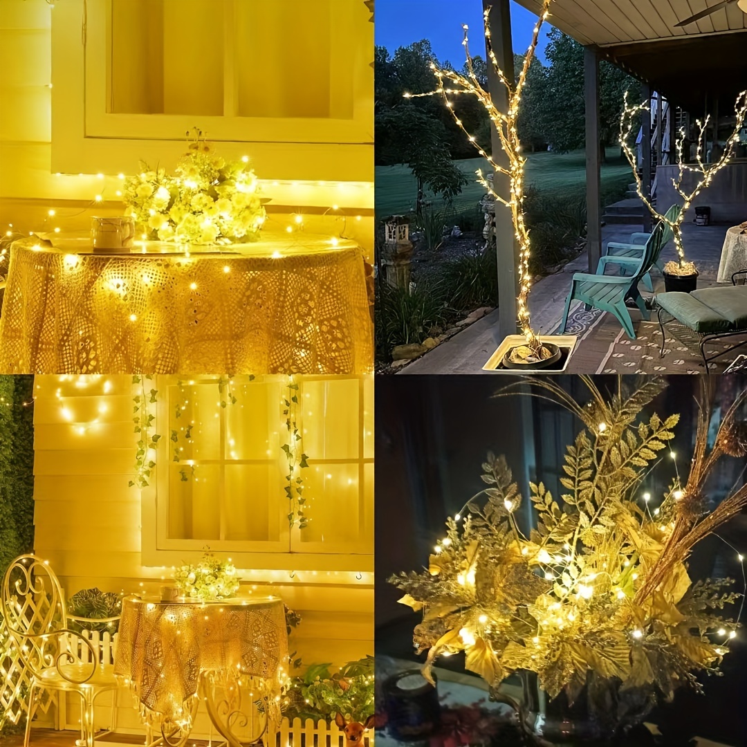 Christmas Music Light String With Voice-Activated Speaker – 9.8ft Battery-Powered DIY Decorative Lights For Indoor Outdoor Tree Patio
