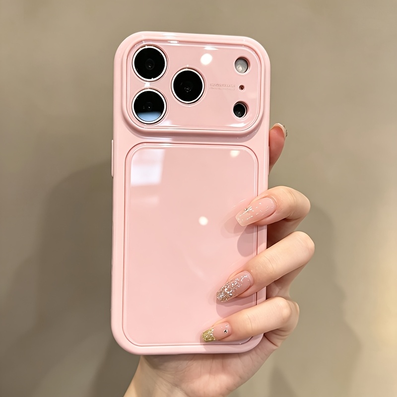 TEMU Phone Case: For Iphone 17 Pro Max Case, For Iphone 16/18 Pro/18 Cases Macaron Ice-sense Glass Case, 15 Simple New Style, 14 Couples, 13 Solid