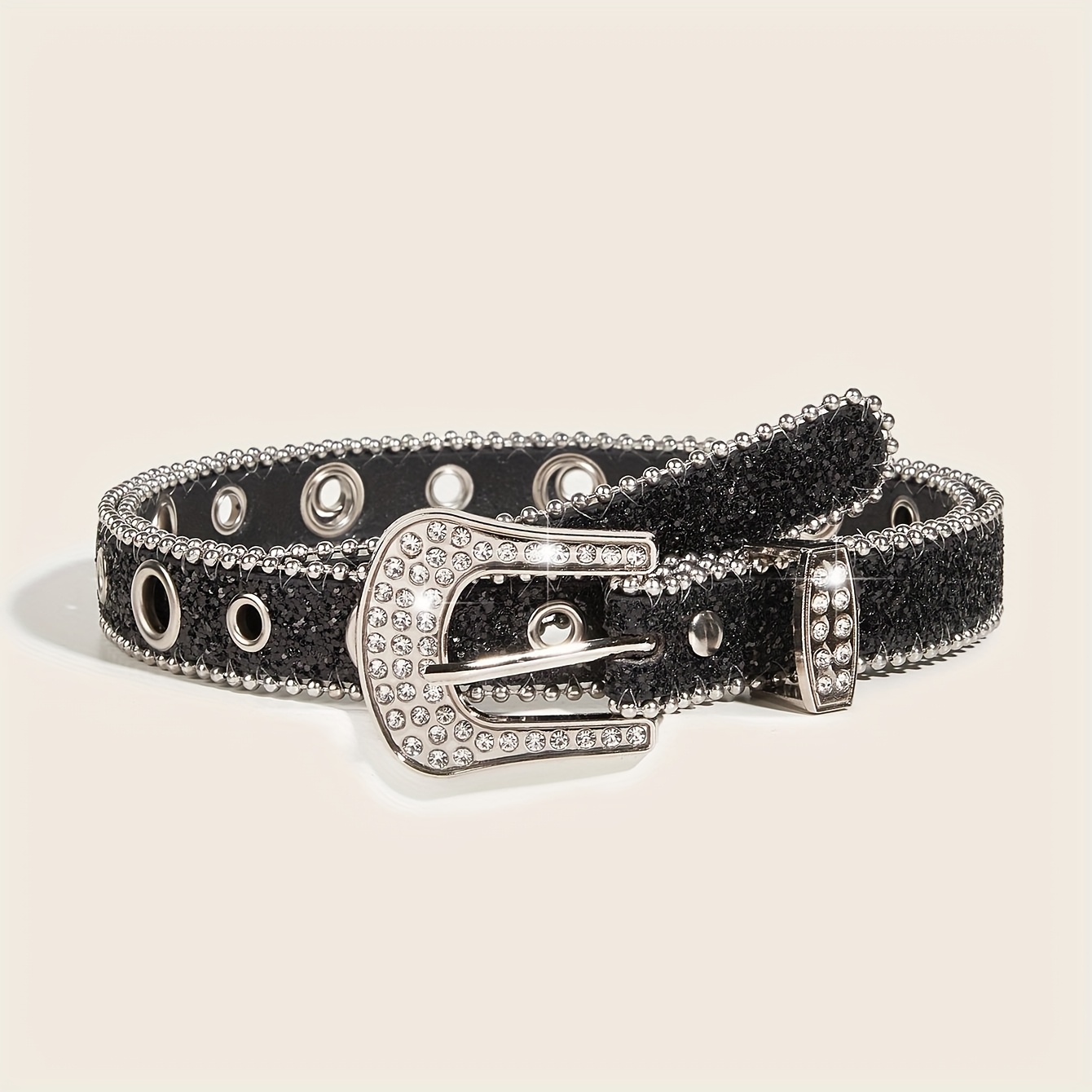 Trend Y2k Diamond Belt Punk Rhinestone Versatile Women's Decorative Jeans Belt