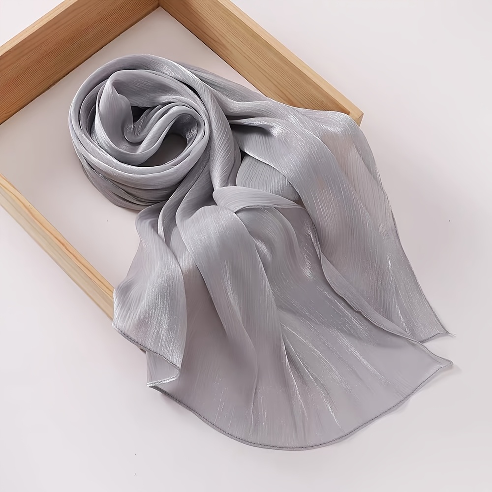 Dopamine Color Fine Sequined Neck Scarf, All-Season Accessory