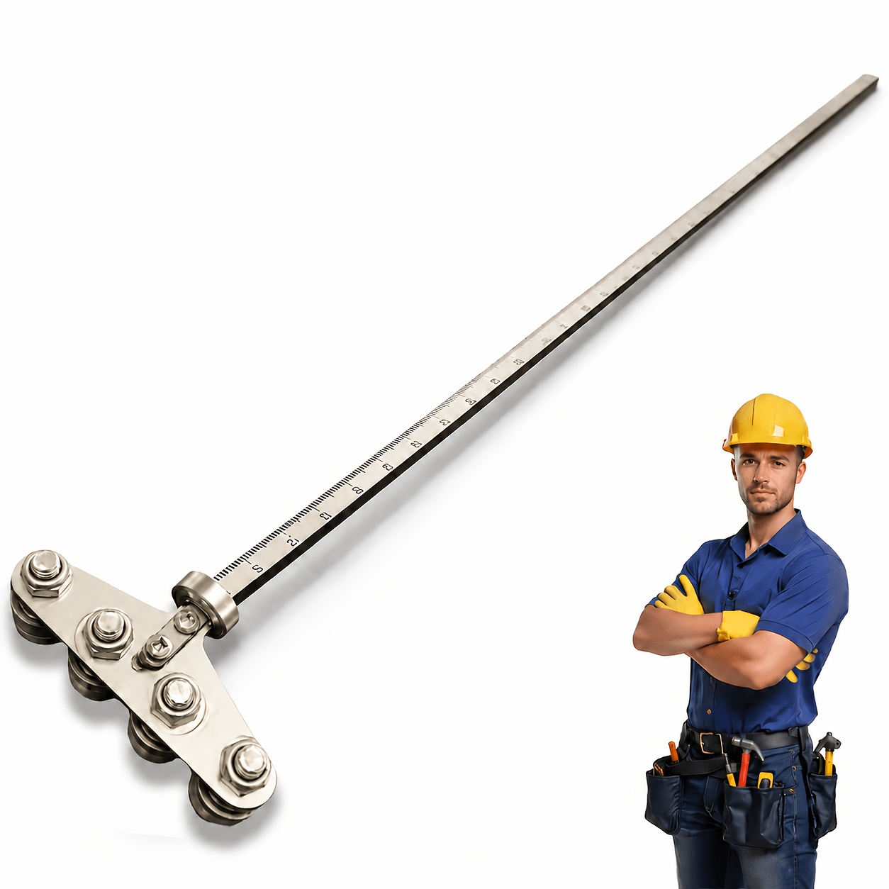 60cm Circular Saw Guide Caliper: Stainless Steel Woodworking Tool, Dual Bearing And 5-bearing Options, Fits Most Circular Saws | Perfect Gift For Dad, Husband, And Woodworking Enthusiasts