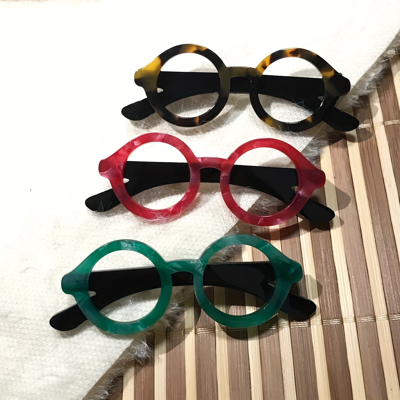 

1pc Unisex Trendy Acrylic Glasses Brooch, Suitable For Daily Use And Ideal Choice For Gift