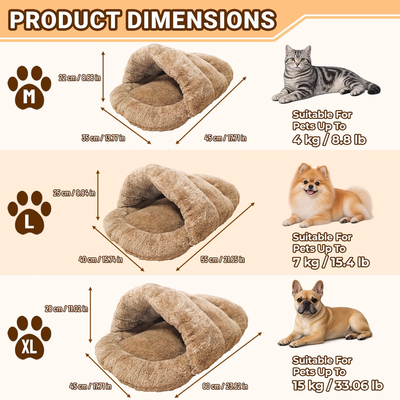 2026 newly autumn winter warm slipper style cat bed semi enclosed windproof cave 1pc thickened insulated cat bed sleeping pad for cats and dogs Product details 0