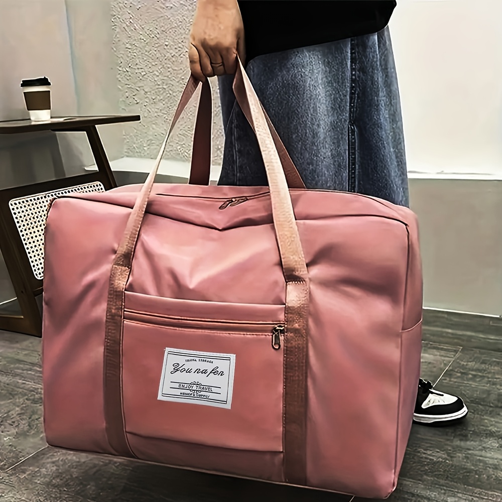 foldable luggage bag women's handbag expandable gym bag Temu Oman
