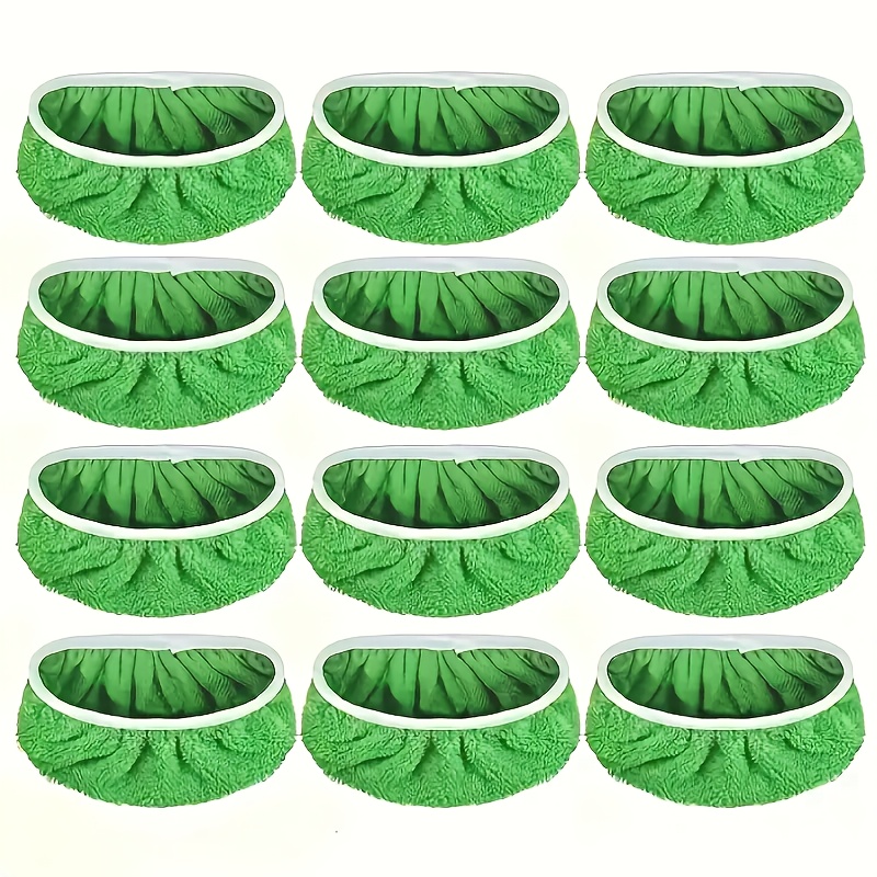 

12pcs Washable & Mop Pads - For Cleaning, Ideal For Home & Bathroom Use