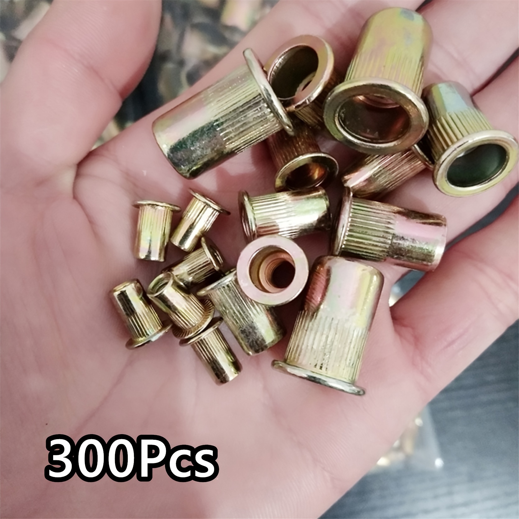 

300 150pcs +150pcs Sae Zinc Steel Rivet Nut Kit Assort