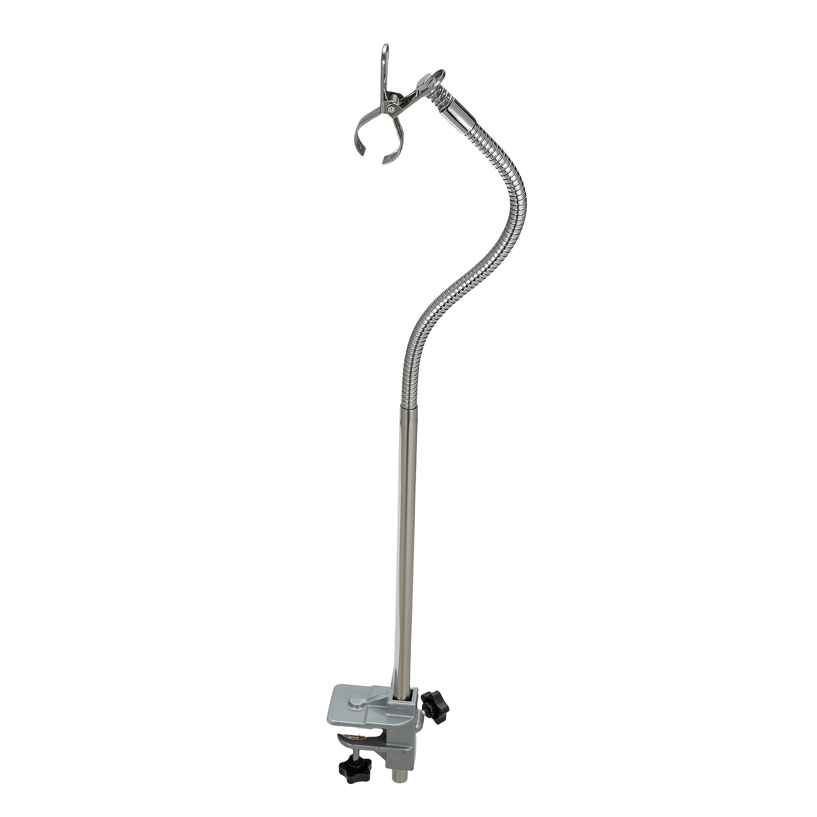 Image of Dog Hair Dryer Holder Hands Lazy Hair Dryer Stand Adjustable Pet Grooming Table Hair Dryer Stand Holder With Clamp For Dogs Cats Pets Grooming