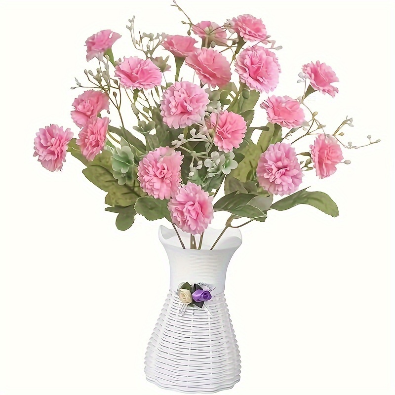 

1pc Uv-resistant Artificial Lilac Carnation - Outdoor Gardens, Weddings, Valentine's & Day Decor