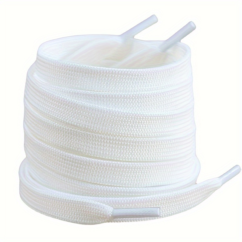 

10pcs/set Single-layer White Shoelaces, 120cm/47.24inch Fashion Shoelaces For Various Shoes