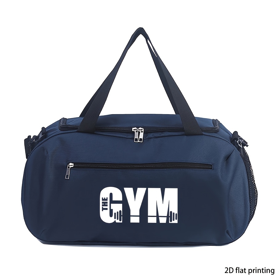 TEMU Pattern Printed Handbag, Adjustable Shoulder Strap, Large Capacity Travel Duffel Crossbody Bag, Suitable For Gym, Sports, Daily And Travel, Gym