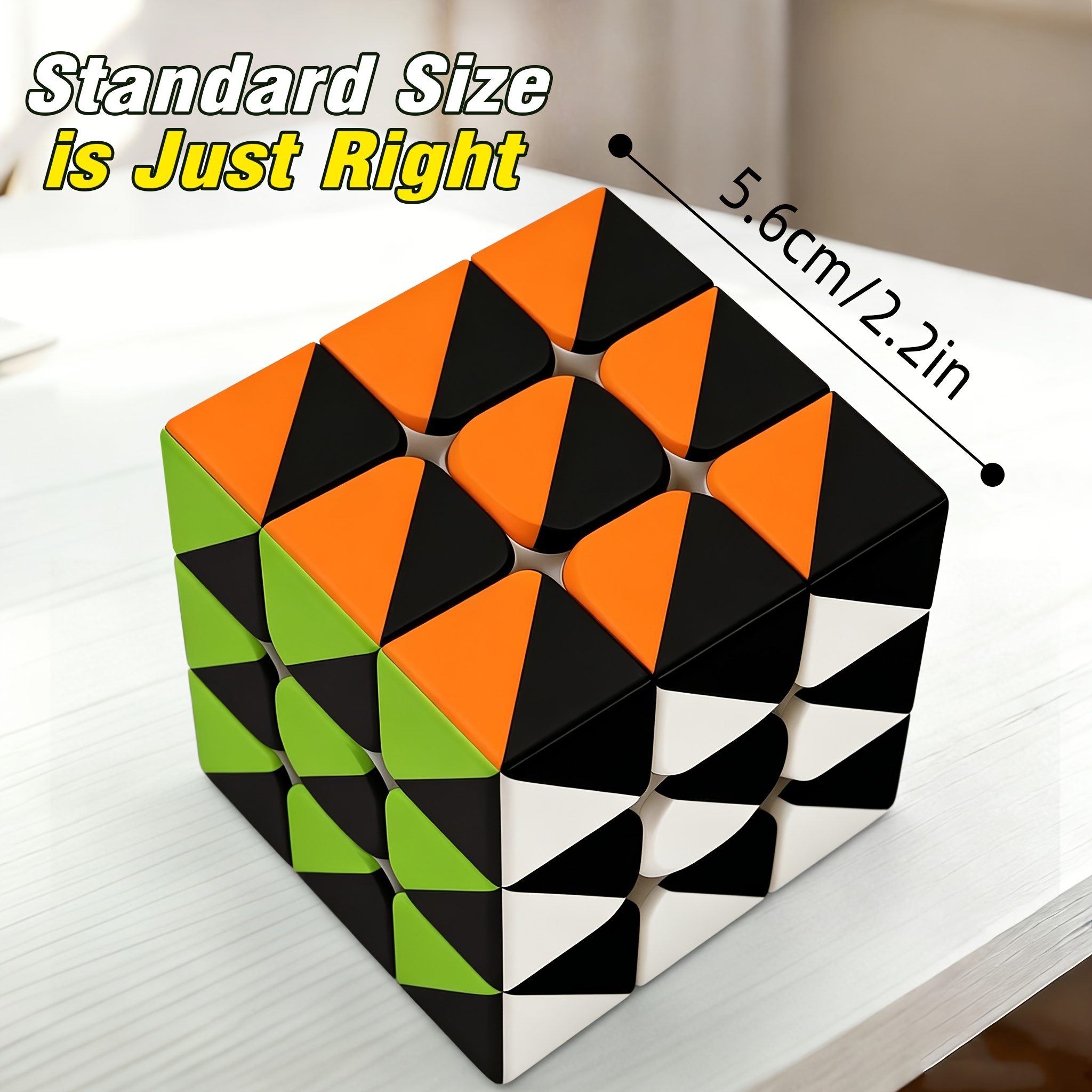 Triangle 3x3 Speed Cube, Professional Puzzle Cube