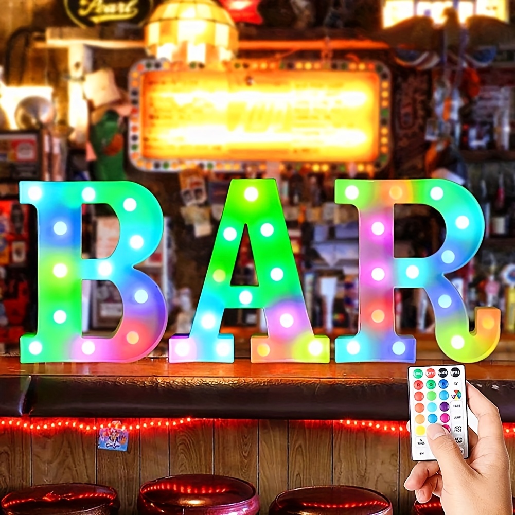 led light alphabet letters sold on Temu United States