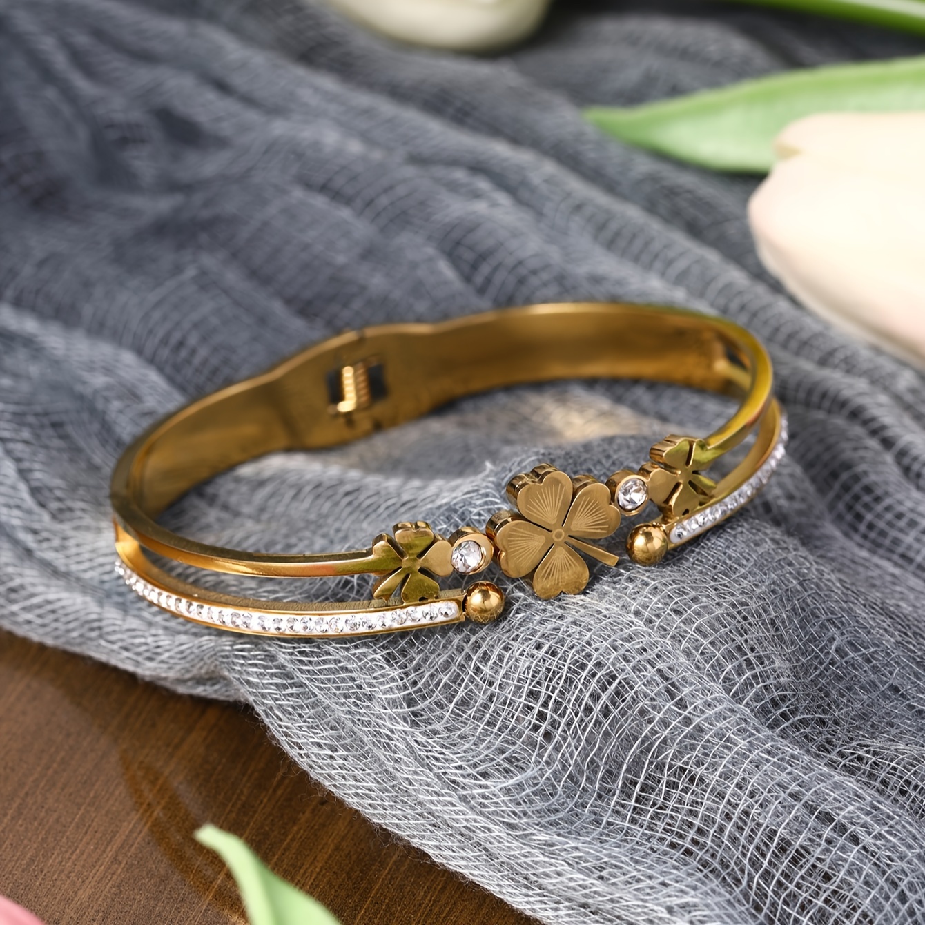 Women's Stainless Steel Hollow Out Bracelet