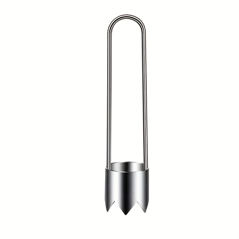 TEMU Stainless Steel Fruit And Vegetable Corer, Red Sweet Pepper Seed Remover, Universal Kitchen Gadget For Vegetables Such As , , Tomatoes, Peppers,