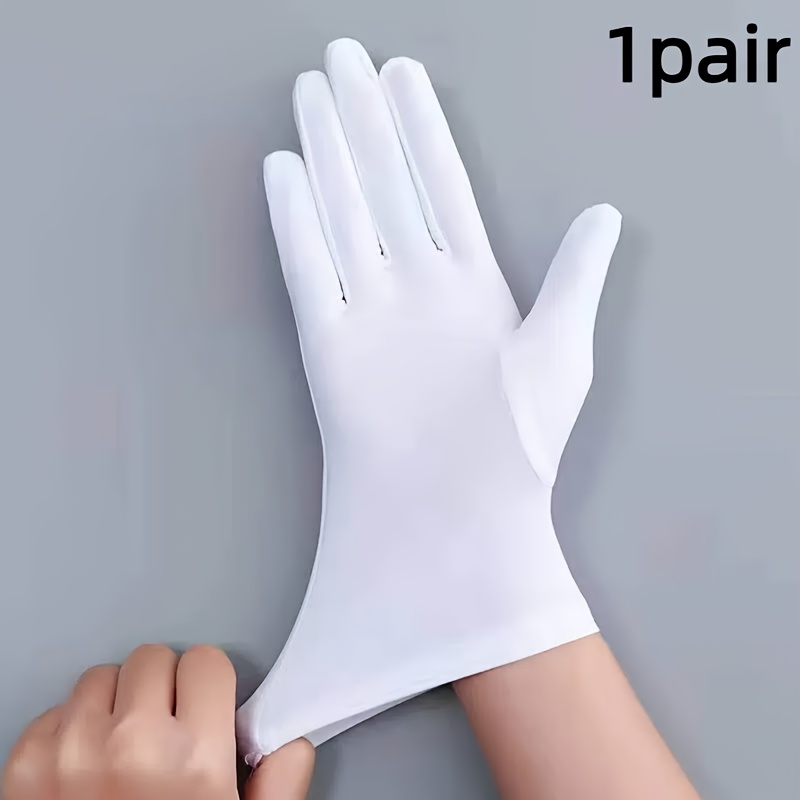 TEMU 1 Pair Thin Women's Gloves, Spring/autumn Spandex High Elasticity, Formal Protection, Men And Women Dance Gloves