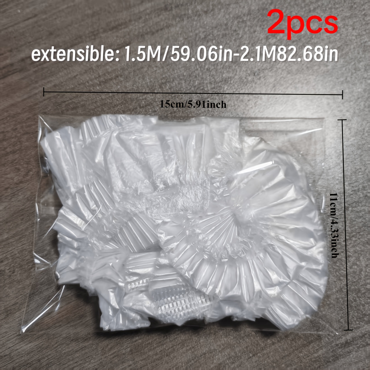 TEMU 2 pezzi Coperture Trasparenti per Bici Adatte a Bici da e da , Copertura con Polsino Elastico per Indossare/Sfilare Rapidamente, Copertura