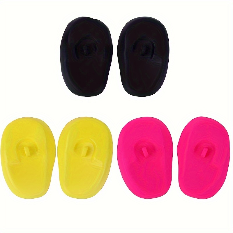 Image of 6pcs Ear Protectors For Hair Dyeing And Washing - Professional Salon And Home Use, Waterproof Ear Covers, Reusable Hair Dye Ear Covers, Unisex Hair Care Tools And Accessories