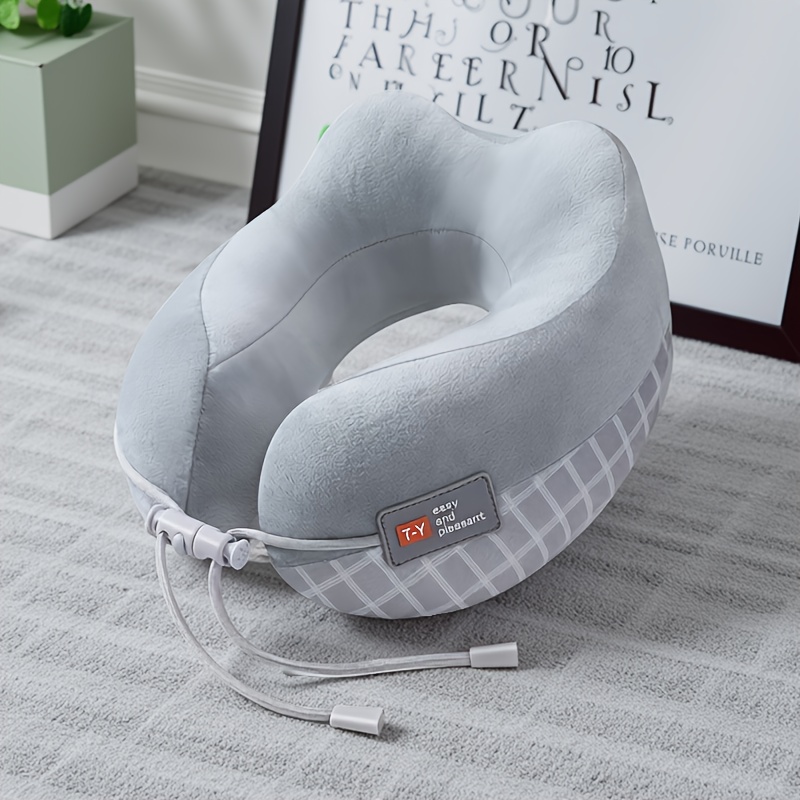 TEMU U-shaped Neck Pillow, Portable Travel Neck Pillow For Car And Airplane Use, Cervical Support Pillow, Travel And Outing Pillow, Nap Aid