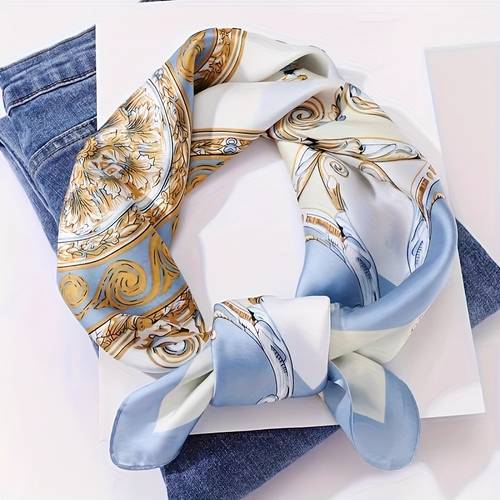 versatile scarf 1pc pattern small square scarf headscarf versatile 70cm womens square scarf pattern small scarf neck scarf