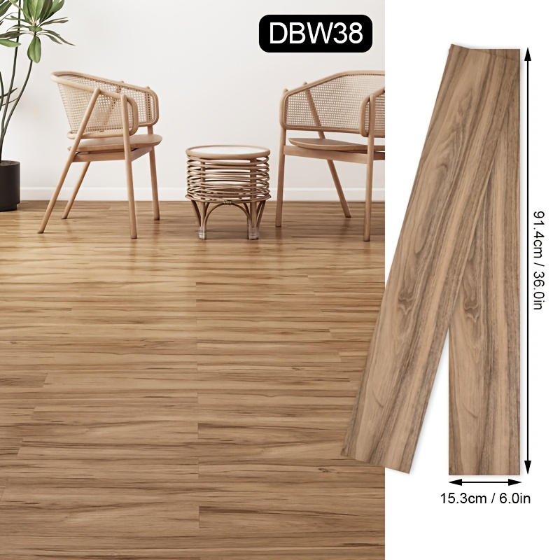 E-shop 36 Stück PVC-Bodenbeläge, selbstklebende Fliesen, Vinyl-Bodenbelag, wasserdicht, rutschfest, optionaler Verbundboden, geeignet für Küchen,