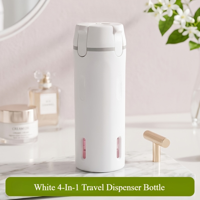 TEMU 1 pièce Flacon distributeur de voyage 4 en 1, contenant rechargeable de 30 ml à pression | Flacons de voyage pour articles de toilette avec